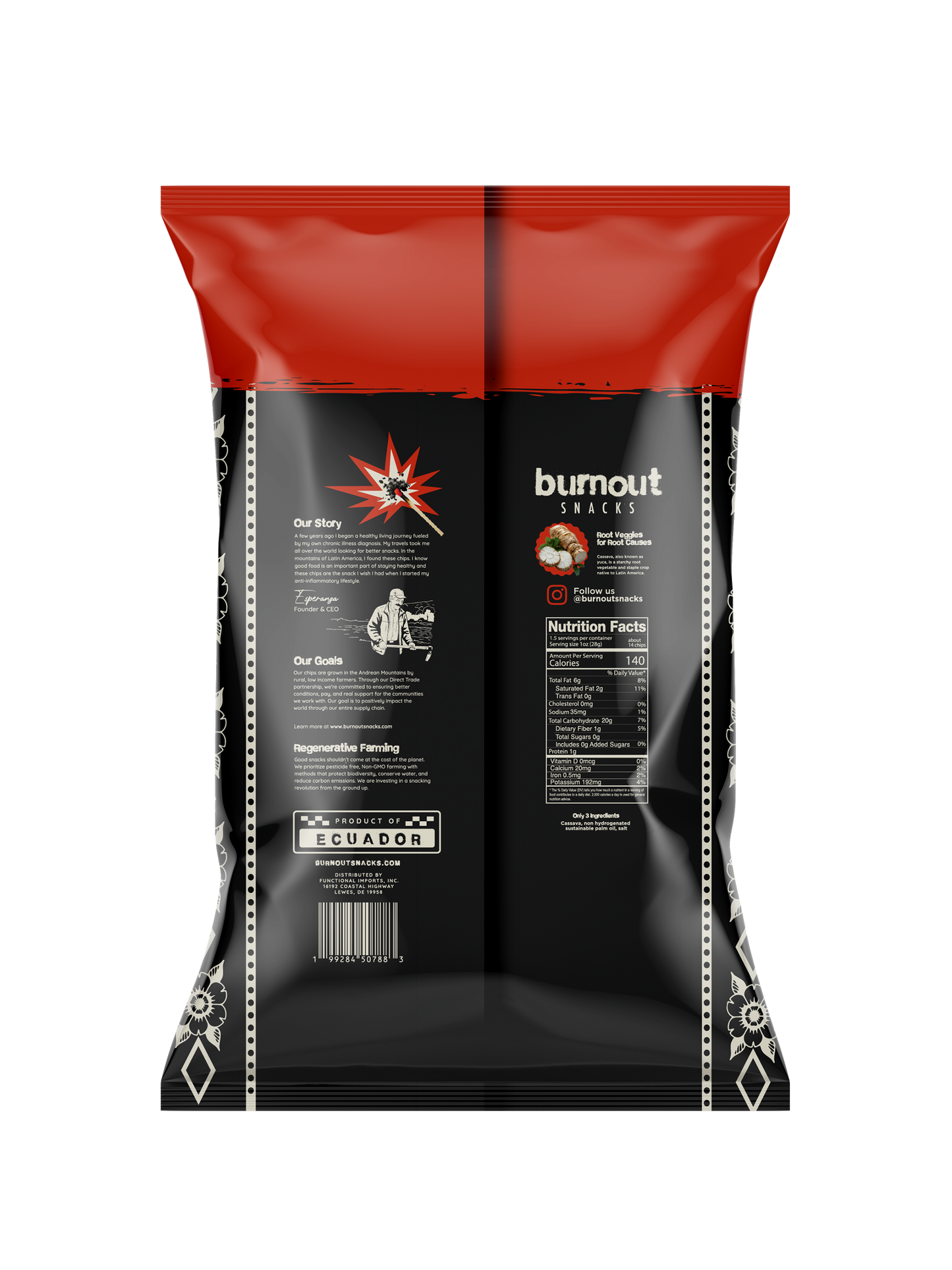 Pre Order: Box of 6 Snack Size Cassava Chips